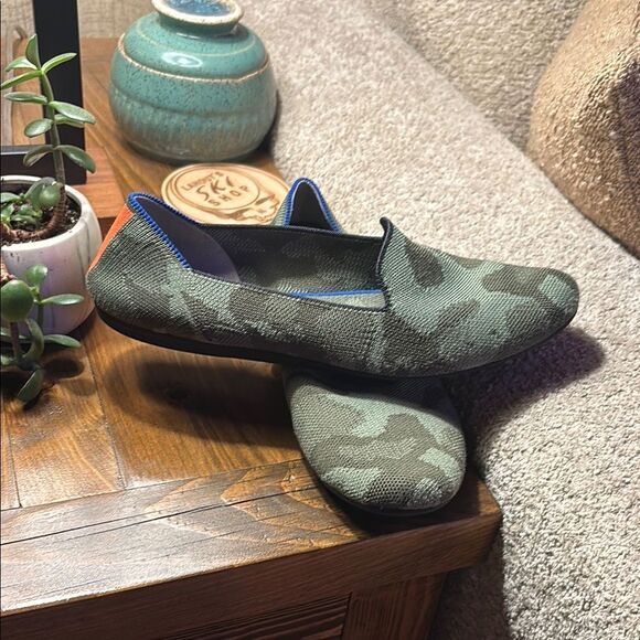 Green Camouflage Slip-On Loafers - Picture 2 of 15